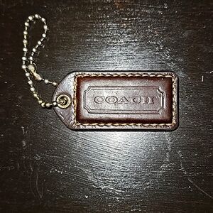 Authentic Coach Hang Tag Key Chain Bag Charm